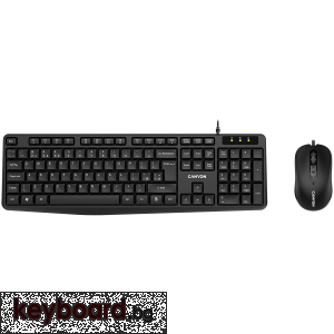 Клавиатура CANYON CNE-CSET1-BG, USB, BG, черен